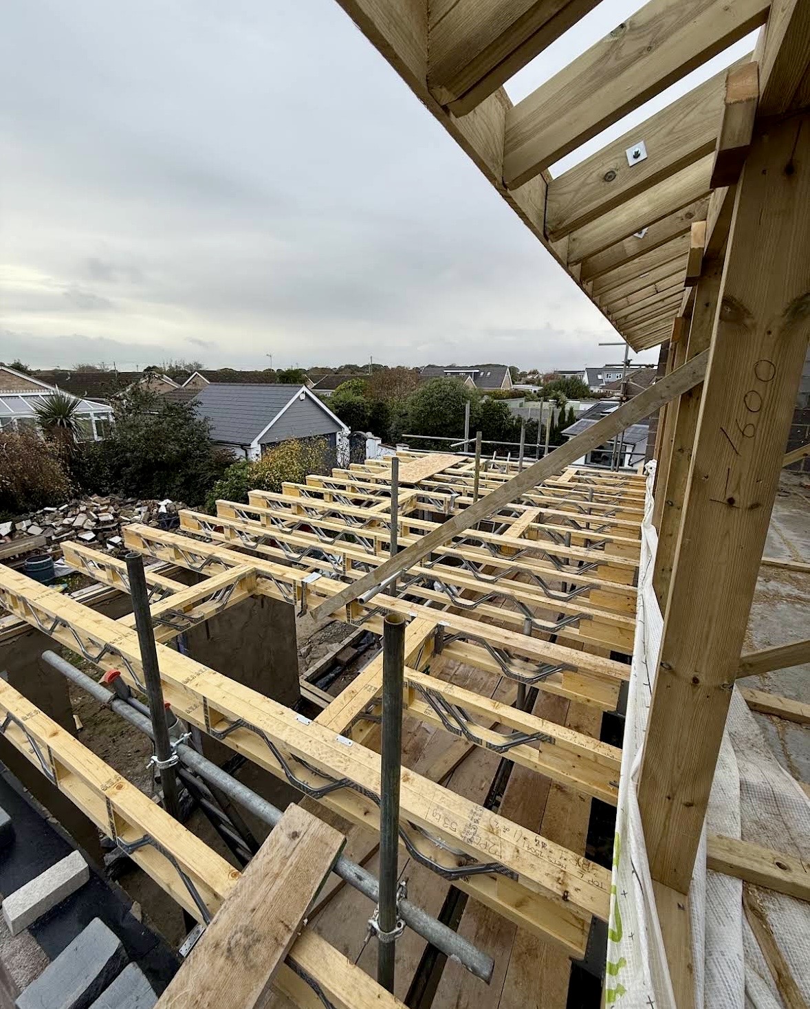 Posi-Rafters on a flat roof extension